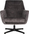 LABEL51 Toby Fauteuil - Grijs - Velours - -