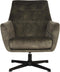 LABEL51 Toby Fauteuil - Groen - Velours - -