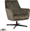 LABEL51 Toby Fauteuil - Groen - Velours - -