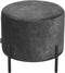 LABEL51 Troy Poef - Grijs - Velours - L