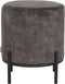 LABEL51 Troy Poef - Grijs - Velours - M