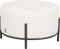LABEL51 Troy Poef - Wit - Boucle - XL - -