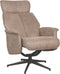 LABEL51 Verdal Fauteuil - Bruin - Micro Suede - Excl. Hocker - -