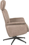 LABEL51 Verdal Fauteuil - Bruin - Micro Suede - Excl. Hocker - -