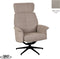 LABEL51 Verdal Fauteuil - Bruin - Micro Suede - Excl. Hocker - -