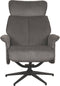 LABEL51 Verdal Fauteuil - Grijs - Cosmo - Excl. Hocker - -