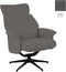 LABEL51 Verdal Fauteuil - Grijs - Cosmo - Excl. Hocker - -