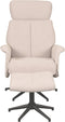 LABEL51 Verdal Fauteuil - Naturel - Boucle - Incl. Hocker - -
