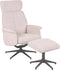 LABEL51 Verdal Fauteuil - Naturel - Boucle - Incl. Hocker - -