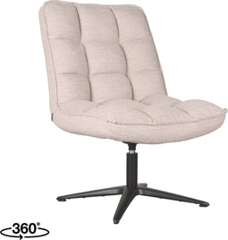 LABEL51 Vince Fauteuil - Naturel - Boucle - -