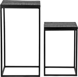 LABEL51 Vintage Bijzettafel - Zwart - Mangohout