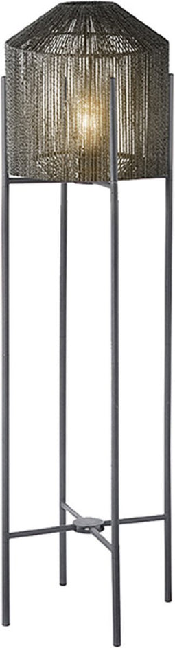 LABEL51 Vloerlamp Ibiza - Zwart - Jute