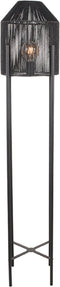 LABEL51 Vloerlamp Ibiza - Zwart - Jute