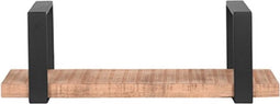 LABEL51 Wanddecoratie Slam Wandplank - Zwart - Mangohout - L