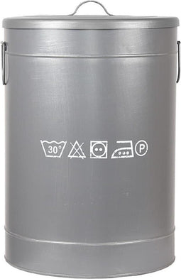 LABEL51 - Wasmand Grijs Metaal L