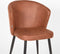 LABEL51 Wave Eetkamerstoel - Bruin - Microfiber - Stoel - Normale eetkamerstoel