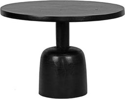 LABEL51 Wink Bijzettafel - Zwart - Metaal - 50 cm