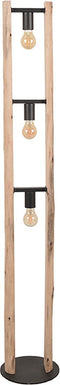 LABEL51 Woody Vloerlamp - Bruin - Hout