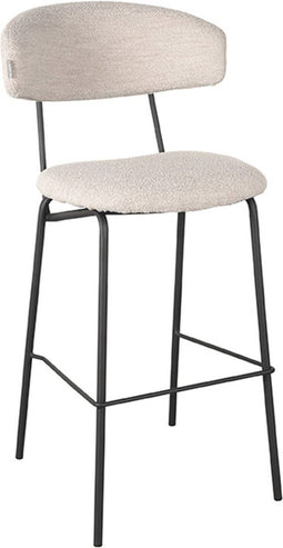 LABEL51 Zack Barkruk - Naturel - Stof - Zithoogte 78 - Kruk -