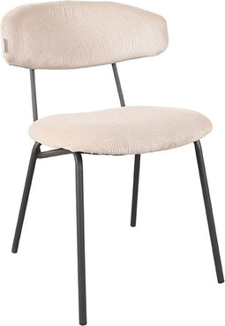 LABEL51 Zack Eetkamerstoel - Naturel - Ribcord