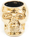 LABEL6 - Housevitamin - Doodshoofd Beeld - Goud - Skull Gold - 15,5x12,5x11,5cm - Plantenbak - Bloembak Doodskop - Skelet Cadeau - Gift