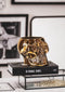 LABEL6 - Housevitamin - Doodshoofd Beeld - Goud - Skull Gold - 15,5x12,5x11,5cm - Plantenbak - Bloembak Doodskop - Skelet Cadeau - Gift