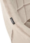 LABELLE - Bureaustoel - Beige - Fluweel