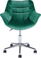 LABELLE - Bureaustoel - Groen - Fluweel