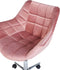 LABELLE - Bureaustoel - Roze - Fluweel
