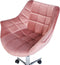 LABELLE - Bureaustoel - Roze - Fluweel