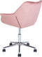 LABELLE - Bureaustoel - Roze - Fluweel