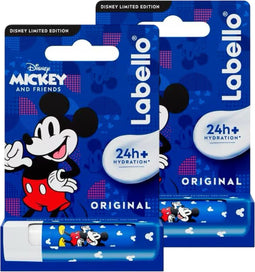 Labello - Mickey And Friends - 2 Stuks - Original - 24H - Hydraterend - Limited Edition - Valentijnsdag