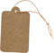 Labels - 25 x 40 mm - Bruin - 100 stuks