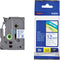 Labeltape Brother P-touch TZE-233 12mm blauw op wit | 1 stuk