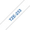 Labeltape Brother P-touch TZE-233 12mm blauw op wit | 1 stuk
