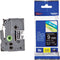 Labeltape Brother P-touch TZE-325 9mm wit op zwart | 1 stuk
