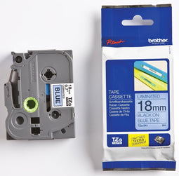 Labeltape Brother P-touch TZE-541 18mm zwart op blauw | 1 stuk
