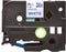 Labeltape Brother TZe, TZ TZe-263 Tapekleur: Wit Tekstkleur:Blauw 36 mm 8 m