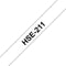 Labeltape krimpkous Brother Hse HSe-211 Tapekleur: Wit Tekstkleur:Zwart 5.8 mm 1.5 m