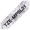 Labeltape met patroon Brother TZe, TZ TZe-MPSL31 Tapekleur: Wit (met zilveren motief) Tekstkleur:Zwart 12 mm 4 m