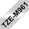 Labeltape metallic Brother TZe, TZ TZe-M961 Tapekleur: Zilver (mat) Tekstkleur:Zwart 36 mm 8 m