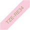 Labeltape textiel ongelamineerd Brother TZe, TZ TZe-RE34 Tapekleur: Roze Tekstkleur:Goud 12 mm 4 m