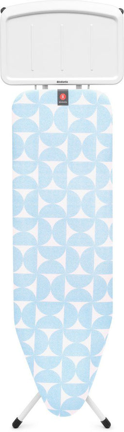 Brabantia Strijkplank B - Stoomstrijkplank met Stoomunithouder - 124 x 38 cm - Fresh Breeze