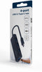 Gembird UHB-CM-U3P4-02 - USB-C Hub - 4x USB 3.2 Gen 1 5Gb/s - Zwart