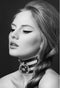 Bijoux Pour Toi - Fetish Halsband met Ring - Kinky Look - Zwart - Kunstleer