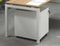 Ladeblok 2 laden met pennenlade bladkleur Antraciet eiken framekleur Wit (RAL9010)