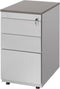 Ladeblok met 3 lades (incl. pennenlade) kleur wit (ral9010) topblad kersen