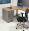 Ladeblok met 3 lades (incl. pennenlade) kleur Wit (RAL9010) topblad Logan eiken