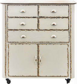 Ladekast Wit - Opbergkast Metaal & Hout