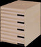 Ladenbox Styroval 10 laden zwart open